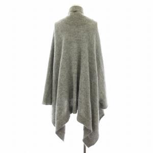 MM6 Maison Margiela マルタンマルジェラ ニットカーディガン ポンチョ モヘヤ混 S グレー S32GP0112