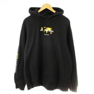 プルオーバーパーカー プリント XL 黒 721556 /MM