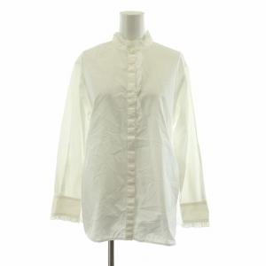 シャツ ブラウス フリル 長袖 36 ホワイト 1521-162-1414 /NQ