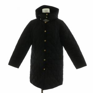 ARKLEY アークリー キルティングコート アウター フーディー ハーフ 34 ブラック L202APQCO0167G