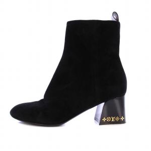 ギャビーライン ショートブーツ スエード 37 ノワール 1A9SF6
