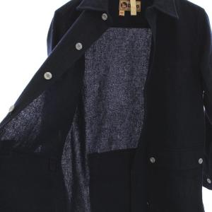 Nigel Cabourn LYBRO ウールワークハンティングジャケット シャツジャケット 長袖 42 紺 8035-13-10005