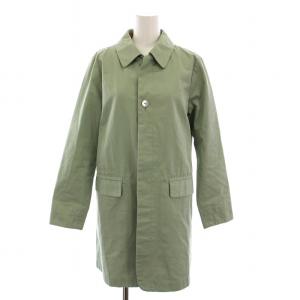ステンカラーコート ロング アウター コットン 2 薄緑 PECO-1407A /YM