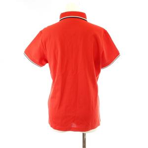 MUNSINGWEAR タグ付き ゴルフウェア ポロシャツ 半袖 リブ襟 L 赤 MLWQGA02 /MM