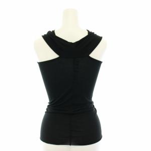Rick Owens リリーズ Lilies カットソー ノースリーブ 絹 シルク混 38 黒 ブラック