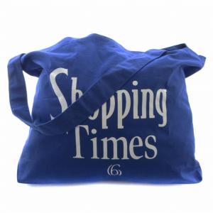 トートバッグ ショルダーバッグ プリント 青 ブルー /RO