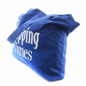 6 ROKU BEAUTY&YOUTH トートバッグ ショルダーバッグ プリント 青 ブルー /RO