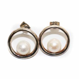 23SS Henda earringピアス 両耳用 パール シルバー BO5849AR /BB