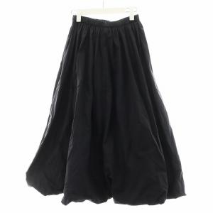 ELENDEEK HANGING BALLOON SK フレアスカート ロング丈 1 黒 ブラック 512410820901-01