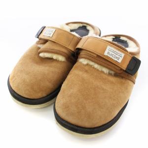 ZAVO ムートン スリッポン サンダル サボ US6 24cm ベージュ /TK