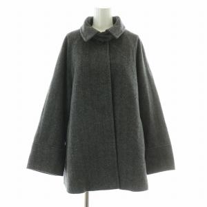 24AW 尾州ウールスーパー100Aラインコート 36 グレー 24020462701040