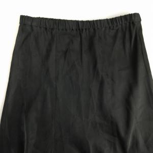 URBAN RESEARCH 22AW キュプラフィブリルフレアスカート マキシ ロング 38 グレー UR26-25C007