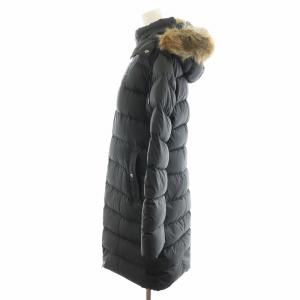 POLO RALPH LAUREN ダウンコート ロング丈 フード ファー アウター S 黒 ブラック 211765207001