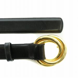 Salvatore Ferragamo ベルト レザー 黒 ブラック /BB OH