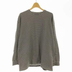 Tシャツ 長袖 ボーダー S 黒 ブラック 81122410382 /EE