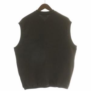 Steven Alan ニットベスト ジップアップ ストレッチ 無地 S 茶 ブラウン /BB
