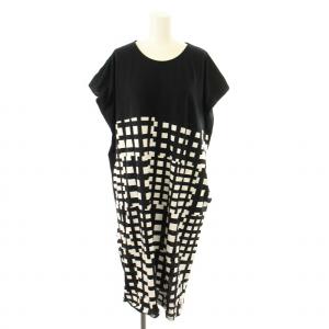 Wacoal interior wear ワンピース ノースリーブ ひざ丈 チェック M 黒 白 /MM