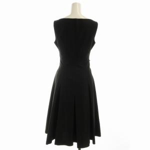 SYBILLA ワンピース ロング ノースリーブ M 黒 ブラック GBEAS50490