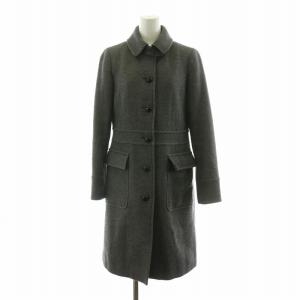 コート アウター ロング アンゴラ混 38 グレー MWJ05-744-08 /NQ