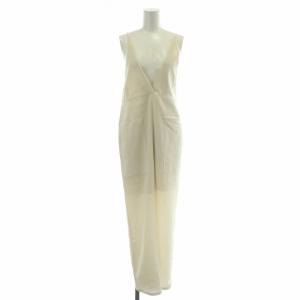 24SS TWILL 2WAY サロペット オールインワン ホルターネック スラックス 36 ベージュ