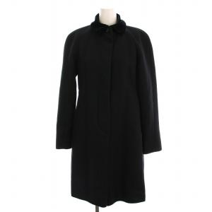 ウールコート ロング アウター 38 黒 K0140612 /YM