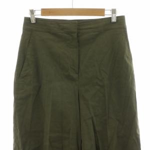 Theory 24SS GOOD CRUNCH W WIDE CROP PANT T ワイドパンツ バギー 麻 リネン混
