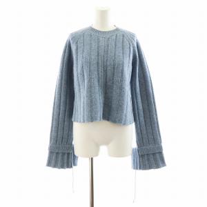フィービー期 ニット セーター ウール XS ライトブルー 2 3EN4/801A