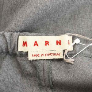 MARNI 21AW イージーワイドパンツ 38 グレー PAMA0074A0TW839