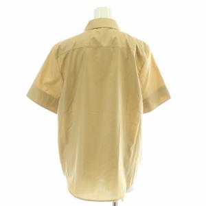 JIL SANDER シャツ ブラウス 半袖 レギュラーカラー 無地 36 ベージュ /BB