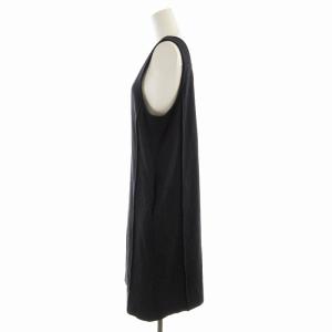 AMACA ジャンパースカート ひざ丈 ワンピース 38 紺 ネイビー V5J0472128 /EE