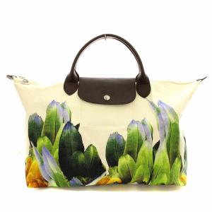 トートバッグ 花柄 キャンバス 白 ホワイト /G