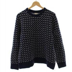 現行 バーズアイ Birds Eye Sweater ニット セーター L 紺 ネイビー 517908