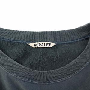 AURALEE 22SS SUPER HIGH GAUZE NAPPED SWEAT P/O スウェット トレーナー 長袖 4 グリーン A21SP01NU