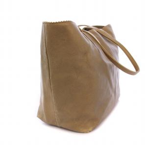 LOEWE アナグラム トートバッグ ハンドバッグ ナッパレザー ゴールド