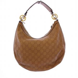GUCCI GGツインズ グッチシマ ハンドバッグ ブラウン 232962