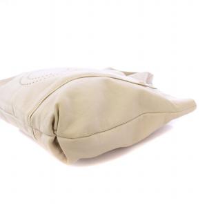 Salvatore Ferragamo ガンチーニパンチング トートバッグ ハンドバッグ レザー アイボリー FJ-21 A728 /KH OH