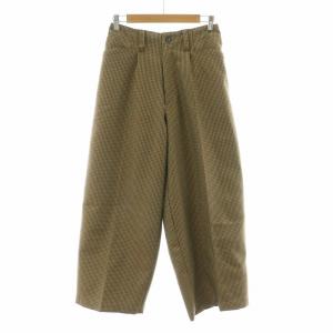 バレンシアギャバワイドパンツ バギー 1 ブラウン 400140001 /NQ