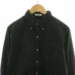 Engineered Garments ボタンダウンシャツ 長袖 ドット M ブラック /NQ