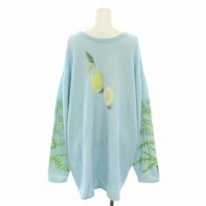 Ameri VINTAGE 24SS ヴィンテージイラストレーションプリントニットトップ VINTAGE ILLUSTRATION