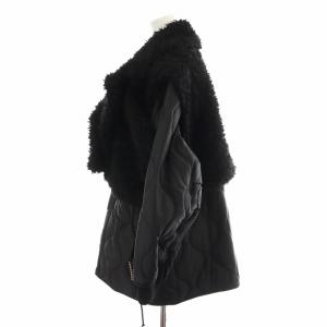 Ameri VINTAGE 24AW BOA VEST SET QUILTING COAT F ブラック