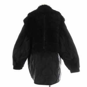 Ameri VINTAGE 24AW BOA VEST SET QUILTING COAT F ブラック
