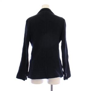 CIRCOLO1901 テーラードジャケット アウター シングル ストレッチ 総柄 ウール F 紺 ネイビー /BB