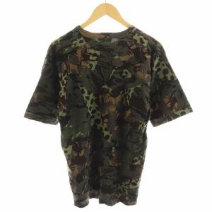 HYSTERIC GLAMOUR Tシャツ カットソー 半袖 カモフラ 迷彩柄 ロゴ M カーキ 02201CT30 /AN18