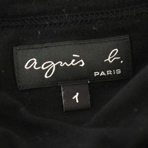 agnes b. Tシャツ 半袖 ロゴ EA72S137 カットソー 1 黒 ブラック