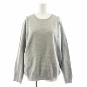 スウェット トレーナー 長袖 カシミヤ混 40 グレー 085-14025