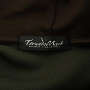 TORNADO MART ロングレイヤーフーディ カーディガン L カーキ 631-1113002 /AN15