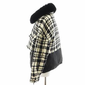 Diagram GRACE CONTINENTAL 23AW ジャケット ツイード 36 ホワイト ブラック 03234 01026-00