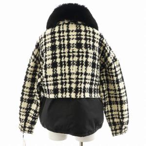 Diagram GRACE CONTINENTAL 23AW ジャケット ツイード 36 ホワイト ブラック 03234 01026-00