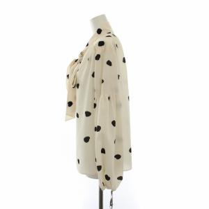 Diagram GRACE CONTINENTAL タグ付き 23AW ドットプリント2wayブラウス  ボウタイ 2-36 キナリ 0323441036-00