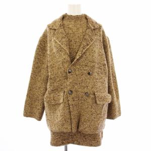 24AW セットアップ 上下 ニットジャケット ダブル ミニニットワンピース ONE ベージュ /TK